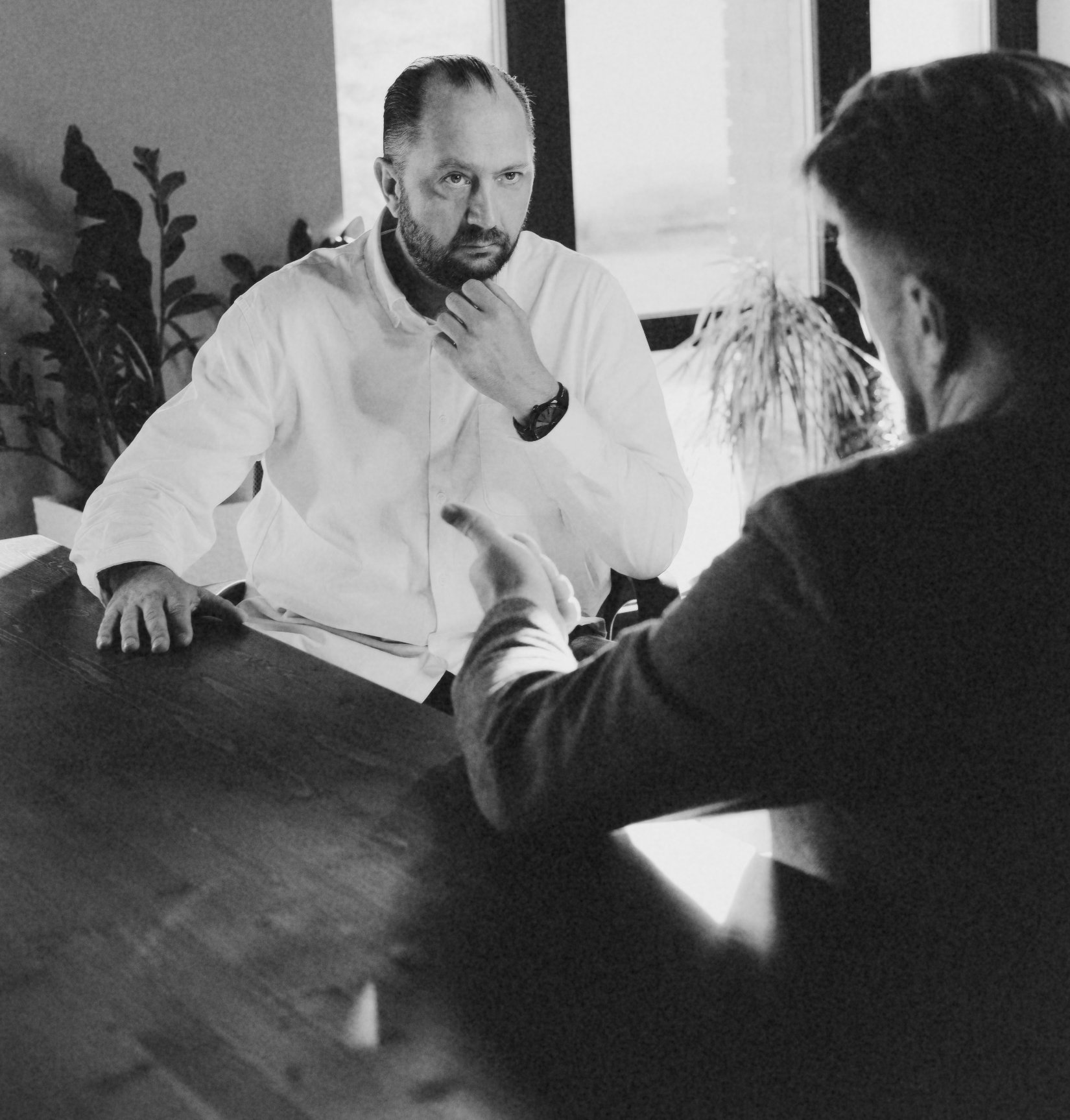 Vladimir Savvon in a negotiation